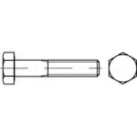 Toolcraft TO-5399568 Sechskantschraube M16 60 mm Außensechskant 50 St.