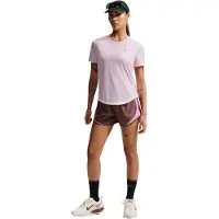 Nike W NK TEMPO DF SS TOP PINK FOAM /PINK FOAM /SHADOWBE