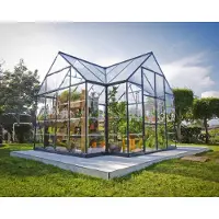 Palram -Victory Orangerie-anthrazi/transparent-7320