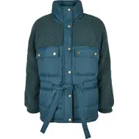 Urban Classics TB3768 - Ladies Sherpa Mix Puffer Jacket jasper S
