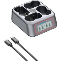 PATONA Platinum USB-C 4-fach Ladegerät für Fuji NP-W235