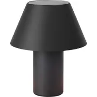 Markslöjd LED-Solar-Tischleuchte Vivo, schwarz, IP44, Höhe 30 cm, dim. dimmbar, schwarz, Metall, Skandinavisch
