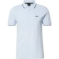 BOSS für Herren. 50506193 Polo Paul (L), Blau, Lässig, Baumwolle, Kurzarm