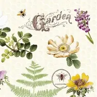 Mank Serviette Softpoint Bee-Keeping, 40 x 40 cm, 50 Stück - Bienen Natur Blumen Blüten Gräser