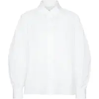 Seidensticker Hemdbluse , Damen, Gr. L (40), weiß, 100% Baumwolle, unifarben, regular fit, ohne Ausschnitt, Blusen Hemdbluse, 1/1 Kragen Uni