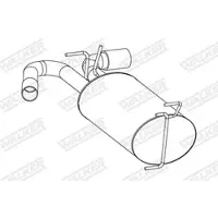 Walker Endschalldämpfer [Hersteller-Nr. 25267] für Vauxhall, Opel