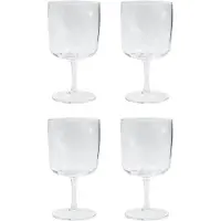 House Doctor - Sand Weinglas, H16 cm, klar (4er-Set)