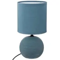 Atmosphera Blue Ball - Keramiklampe Ø13x25cm in blau
