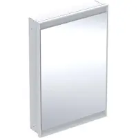 Geberit ONE Spiegelschrank mit ComfortLight, 1 Tür, Unterputzmontage,weiss/Aluminium, 60x90cm, 505.