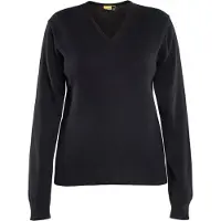 Blakläder Strickpull mit V-Ausschnitt für Damenen