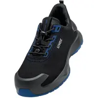 Uvex 1 x-craft Sicherheitsschuh Halbschuhe S2, schwarz/blau schwarz/blau 35