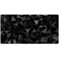 Tulup Schreibtischunterlage Schwarze Abstraktion Deskpad 100x50 cm Schwarz Unterlage Schreibtisch Schreibtischmatte