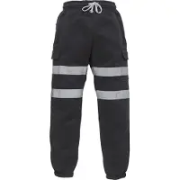 Yoko HV016T | Hi Vis Jogging Bottoms - Farbe: Navy - Größe: XXL