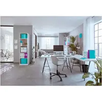 Leitz 42570051, A4, Polypropylen (PP), Blau, Metallisch, Weiß, 190 Blätter, 80 g/m²