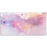 Tulup Schreibtischunterlage Süßigkeitenflecken Schreibtisch Matte 100x50 cm Rosa Deskpad Unterlage Schreibtisch