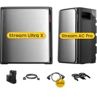 EcoFlow Stream Ultra X, All-in-One Speicher für Balkonkraftwerke, by Powerness - Stream Ultra X + Stream AC Pro | 5760Wh / 1 x Smart Meter / Selbstabholung