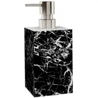 Sanilo Seifenspender »Marmor Schwarz«, 165 mm - 70 mm, Schwarz, Rechteckig