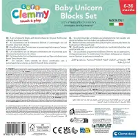 Hot Wheels Clemmy: Weiche Einhorn-Bausteine – Set mit 10 Teilen