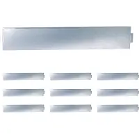 Relaxdays Rasenkante, 10er Set, HxB: 18 x 100 cm, Stahl, flexible Beeteinfassung, Umrandung für Beet & Rasen, silber