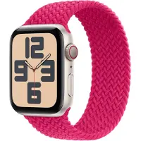 Apple Geflochtenes Solo-Armband für die Watch | 38/40/41/42 mm – Größe 8 – Himbeere