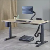 Fellowes CPU Halterung, verstellbar, bis 15 kg, offenes Rahmendesign, Stahl, schwarz