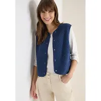 Cecil Fellweste "Curly fake Wool" in Woll-Optik