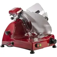 Fac - Allesschneider Elektrische Schwerkraft CURVYLINE C 220 AF mit festem Spitzer - ROT