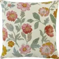 Jil Sander Kissenhülle Hazel 50 x 50 cm mint/multicolour - Florale Frühlingshülle mit Blume...