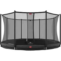 Berg InGround Favorit, Versunkenes Trampolin, Rund, 120 kg, 6 Jahr(e), Sicherheitsnetz, Grau