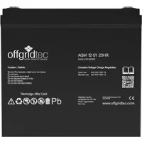 Offgridtec AGM 51Ah 20HR 12V - Solar Batterie Akku extrem zyklenfest