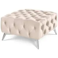 S-Style Möbel Hocker Wilhelm , beige , Maße (cm): B: 80 H: 45