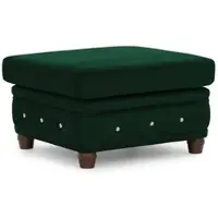 S-Style Möbel Chesterfield Hocker Cleo Blink , grün , Maße (cm): B: 75 H: 45