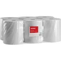 Katrin Handtuchrollen Classic 74526 M2, perforiert, 2-lagig, weiß, 500 Blatt a 18,3cm x 30cm, 6 Rollen