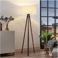 Opviq , AYD-2935, Stehlampen, Beige, Holz, 21 x 38 x 140 cm
