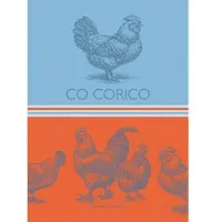 Garnier -THIEBAUT Geschirrtuch CO CORICO TANGO (Hahn) 56 x 78 cm 100% Baumwolle