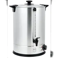 Metro Professional Wasserkocher / Glühweinspender GWB1020, Edelstahl, 20 L, 2600 W, 130 Tassen, mit Wasserstandsanzeige, silber