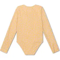 Swim Essentials Langärmlig UV-Schutzanzug, Florish Yellow, 122-128