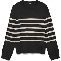 Vero Moda Rundhalspullover "VMSABA PLAIN LS O-NECK PULLOVER GA NOOS"