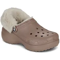 Crocs Clogs Cls Platfm Lined Fuzz Strap Cg damen
