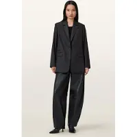 AllSaints Essie Blazer Gunmetal Grey Größe: 8 | Blazer Outlet | Damen | Grau