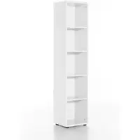 Proregal Aktenregal Tiger XL HxBxT 182 x 40 x 34 cm 5 Fächern Weiß