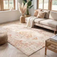 FRAAI Teppich Vintage - Spring Ethnic Creme Terra 80x150 cm