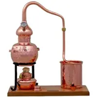Ich-zapfe Destille, Destilliergerät, Destillationsapparatur - Alembic Set Premium, mit Spiritusbrenner und Thermometer, 0,7L