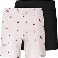 Name it Radlerhose "NKFVIVIAN 2P AOP SHORT LEGGING NOOS" Baumwollmischung, elastischer Bund, bedruckt und uni im Set