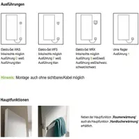 Kermi Rubeo-E Infrarotheizkörper, Glanzsilber Metallic, 1725 x 570 x 66 mm, rechts, 620 W, IPX4, Schutzklasse I