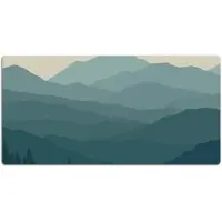 Tulup Schreibtischunterlage Wald Schreibtisch Unterlagen 120x60 cm Grün Schreibtisch Unterlegmatte PVC Schreibtischmatte