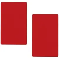 Benetton - Set mit 2 Spannbettlaken in den Maßen 100 x 200 cm + 30 cm für ein 90 cm breites Bett in Rainbow Red.