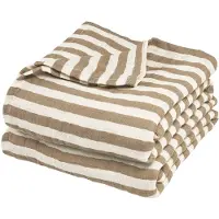 Meyco Baby Fat Stripe 120x120 Cm Musselin 2 Einheiten