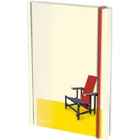 Bekking & Blitz Notitieboek A5, harde kaft: Rood blauwe stoel, Gerrit Rietveld, Rietveld Schröderhuis