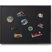 Tulup Magnettafel Bedruckte Magnettafel für die Wand Farbe Schwarz 80x60 cm Magnettafel Metall mit Rahmen Schwarzer Rahmen